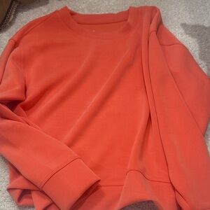 A New Day Vibrant Orange Crewneck Top
